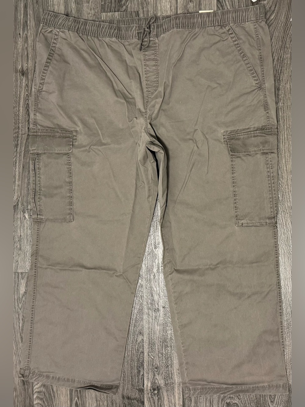 No Boundaries Men’s 4XL (52-54) Light Taupe Wide Leg Cargo Pants NWT